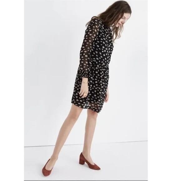 Madewell Mistlight Mockneck Dress in Seattle Floral Size S - Picture 10 of 13